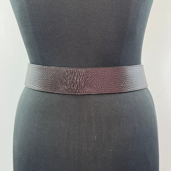 BRIGHTON Brown Gold Belt Silver Light Gold Leather Tie Casual Size Medium M main image 8